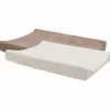 Jollein Lot de 2 housses de matelas à langer Milky en éponge Coffee-Ivory (50 x 70 cm)