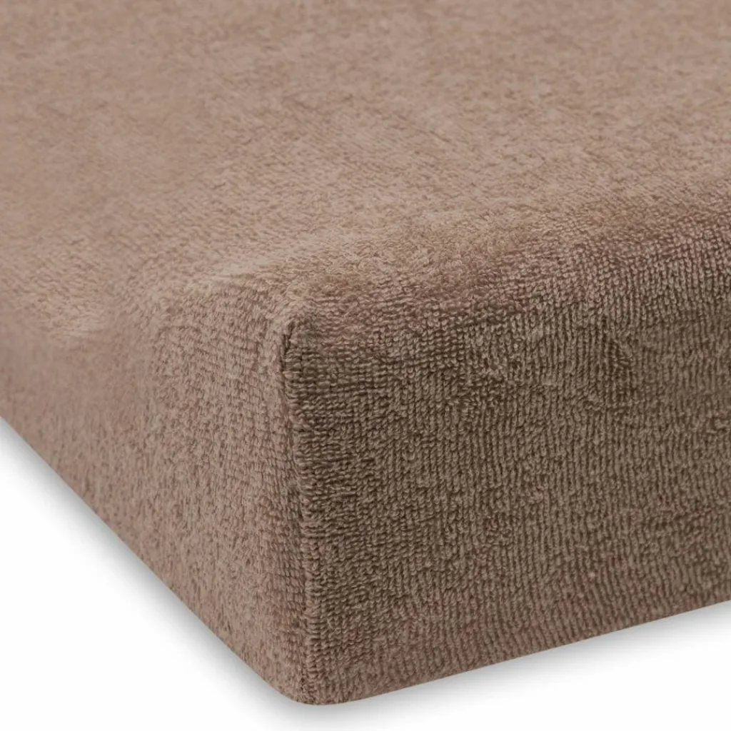 Jollein Lot de 2 housses de matelas à langer Milky en éponge Coffee-Ivory (50 x 70 cm)
