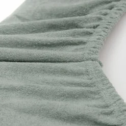 New Lot de 2 housses de matelas à langer en éponge Sea Green-Ivory (50 x 70 cm) Housse De Matelas À Langer