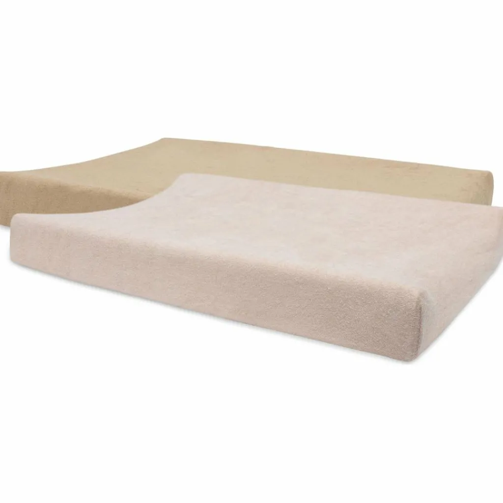 Hot Lot de 2 housses de matelas à langer Wild Rose-Biscuit (50 x 70 cm) Housse De Matelas À Langer