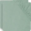 Jollein Lot de 2 housses de matelas à langer en éponge Ash Green (50 x 70 cm)