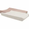 Jollein Lot de 2 housses de matelas à langer en éponge Wild Rose-Ivory (50 x 70 cm)