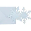 Enfant Arty Fêtes Factory Lot de 8 invitations et enveloppes Flocons