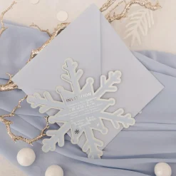 Enfant Arty Fêtes Factory Lot de 8 invitations et enveloppes Flocons