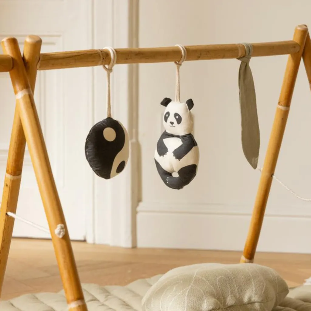 Lorena Canals Lot de 3 jouets à suspendre bamboo Panda