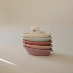 Mushie Lot de 5 jouets de bain Boats Petal