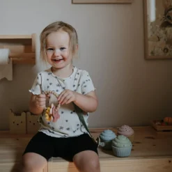 Mushie Lot de 4 jouets de bain Cupcake Mix and Max