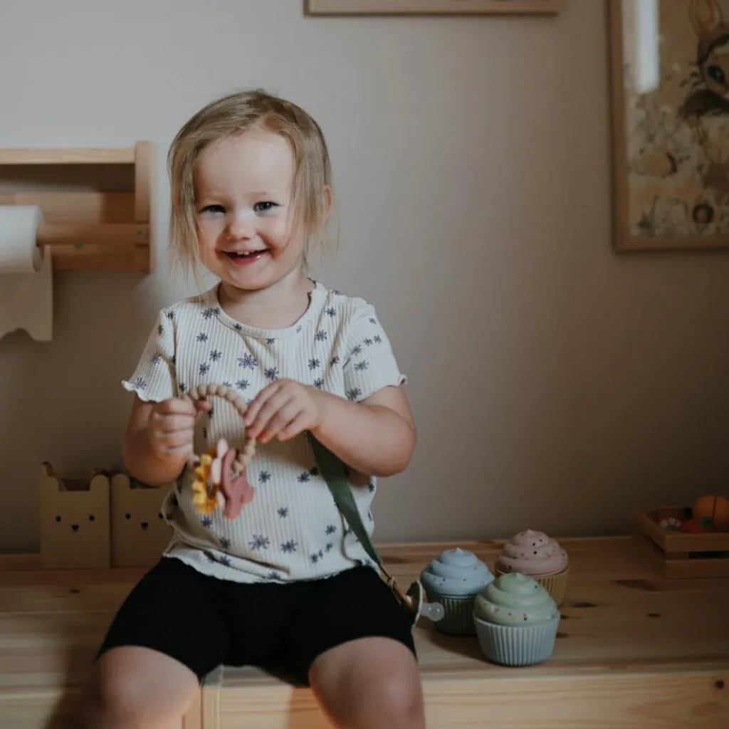 Mushie Lot de 4 jouets de bain Cupcake Mix and Max