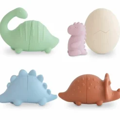 Mushie Lot de 4 jouets de bain Dino