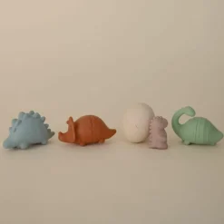 Mushie Lot de 4 jouets de bain Dino