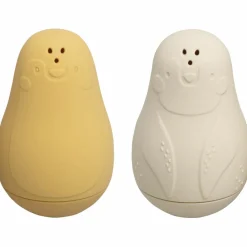 Best Lot de 2 jouets de bain Pingouin Ocre-Warm Linen Jouet De Bain