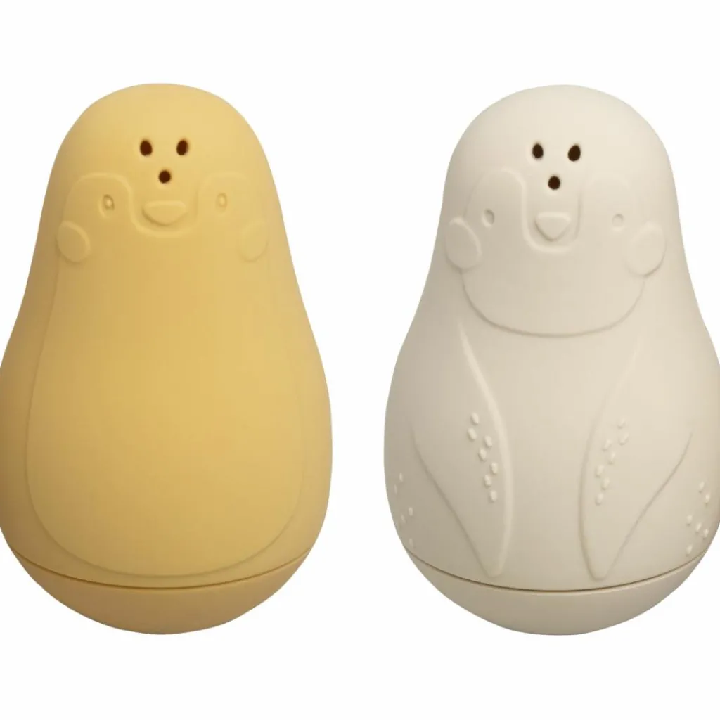 Best Lot de 2 jouets de bain Pingouin Ocre-Warm Linen Jouet De Bain