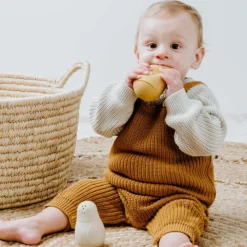 Best Lot de 2 jouets de bain Pingouin Ocre-Warm Linen Jouet De Bain