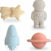 Mushie Lot de 4 jouets de bain Space