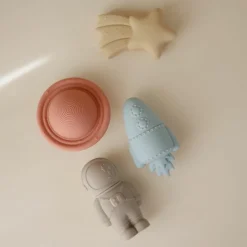 Mushie Lot de 4 jouets de bain Space