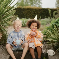 Mushie Lot de 3 jouets sensoriels Nesting Spheres Powder Blue