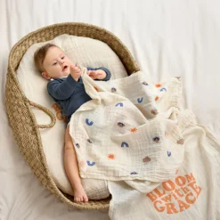 Lässig Lot de 2 langes Blossom nature (60 x 60 cm)