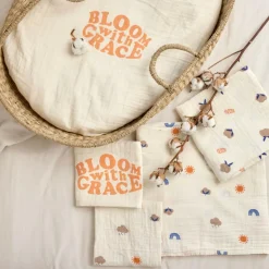 Lässig Lot de 2 langes Blossom nature (60 x 60 cm)