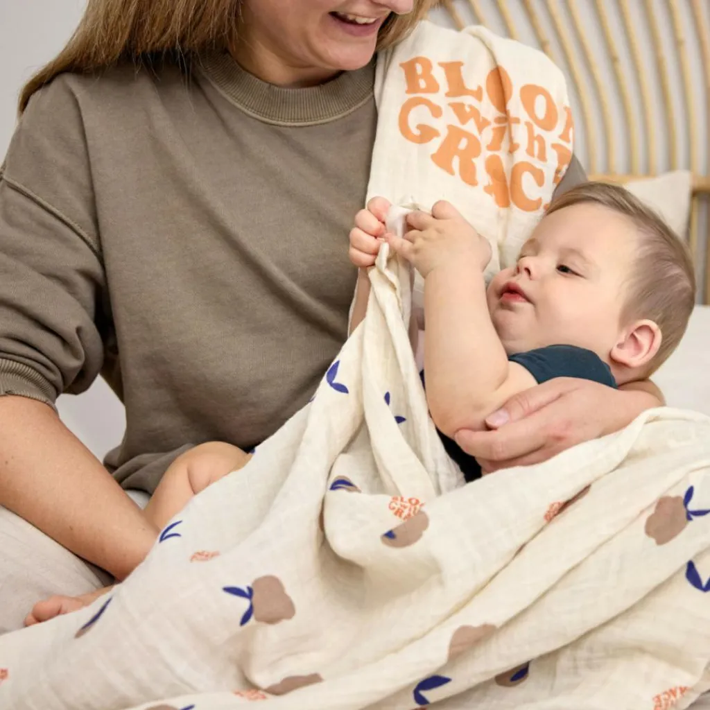 Lässig Lot de 2 langes Blossom nature (60 x 60 cm)