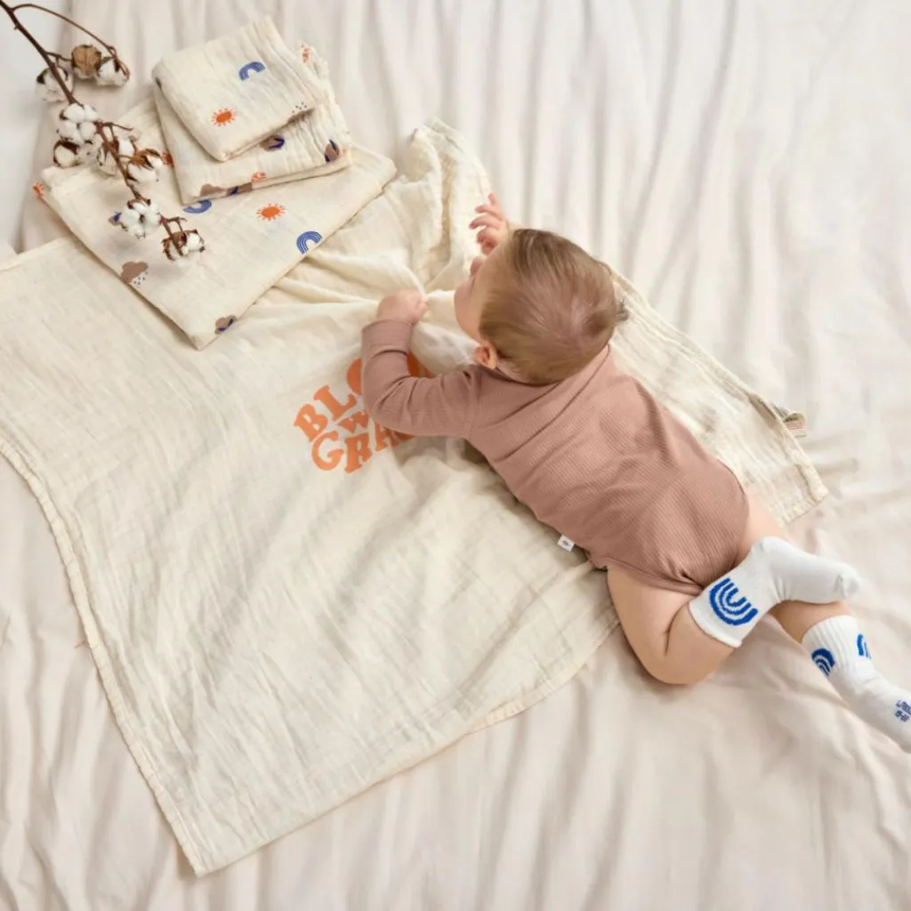 Lässig Lot de 2 langes Blossom nature (60 x 60 cm)