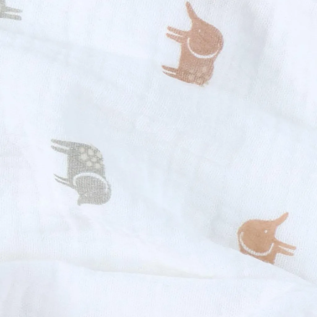 Lot de 3 langes Elephants (70 x 70 cm) Lange