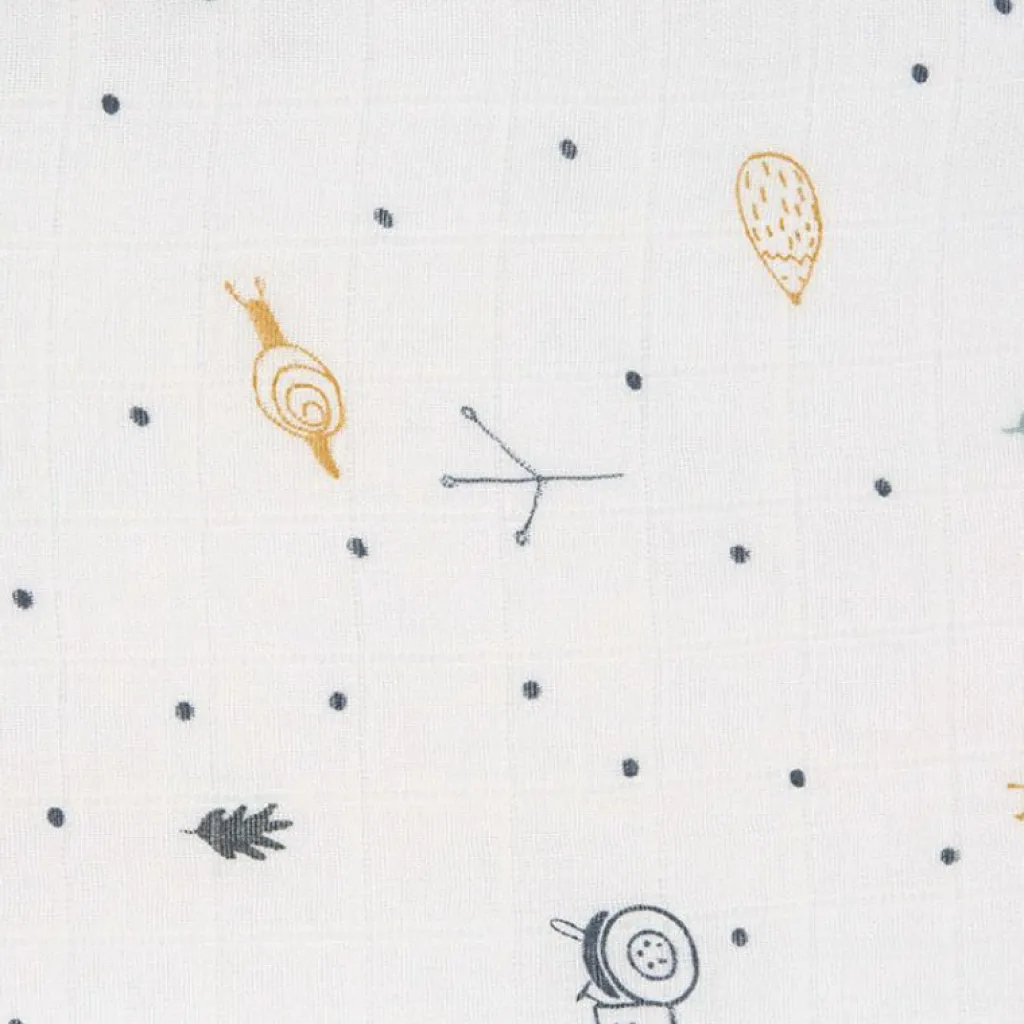 Lot de 3 langes en bambou vert d'eau Garden Explorer (80 x 80 cm) Lange