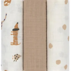 Outlet Lot de 3 langes en coton bio Little Mateys (85 x 85 cm) Lange