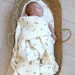 Cam Cam Copenhagen Lot de 3 langes en coton bio Dreamland (70 x 70 cm)