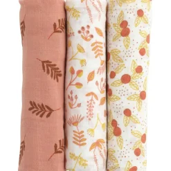 Online Lot de 3 langes en coton bio Esmée (70 x 70 cm) Lange