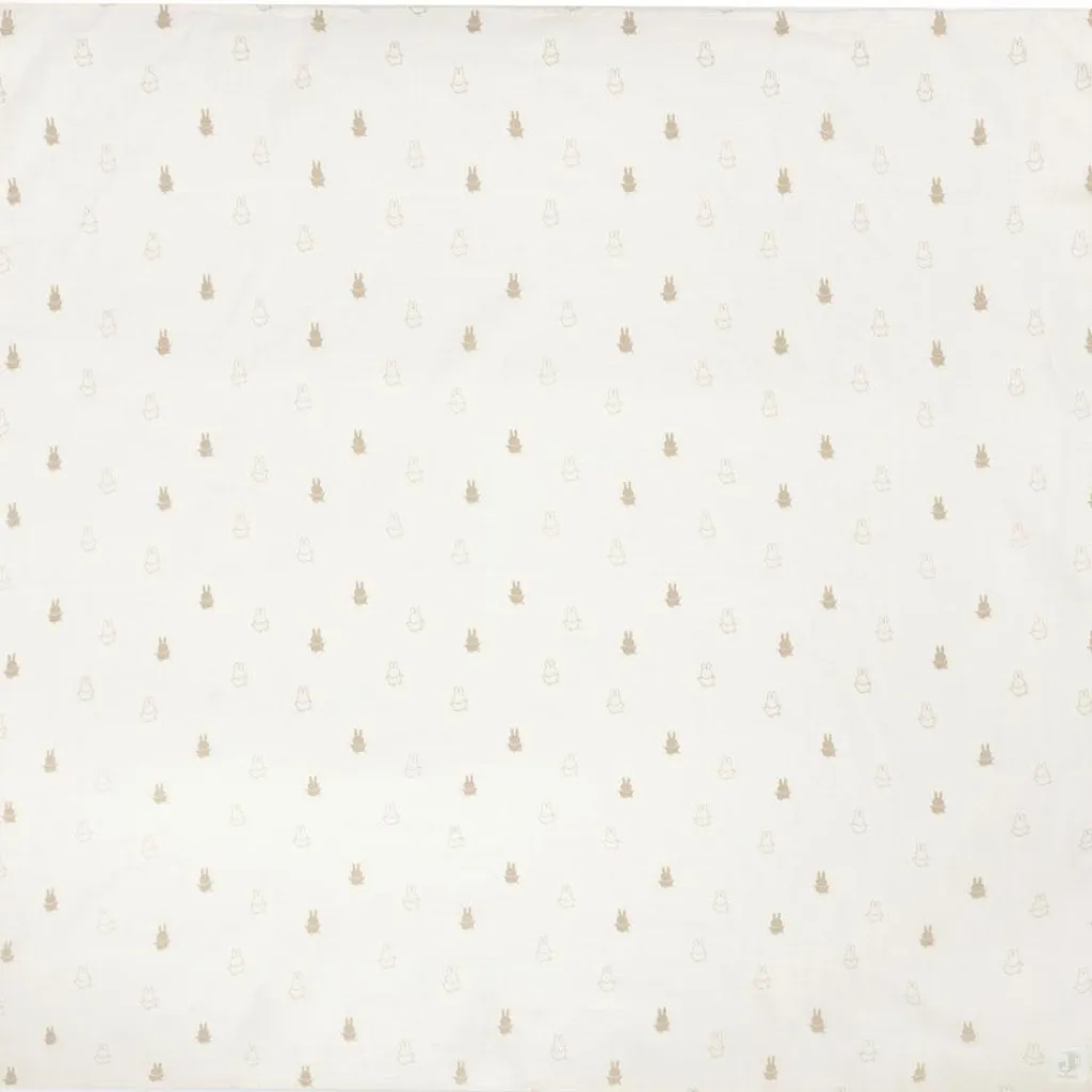 Jollein Lot de 2 langes en coton Happy Miffy Nougat (115 x 115 cm)