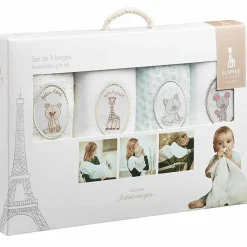 Clearance Lot de 4 langes en coton Il était une fois (70 x 70 cm) Lange