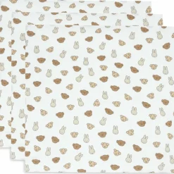 Jollein Lot de 3 langes en coton Miffy and Friends (70 x 70 cm)