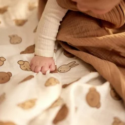 Jollein Lot de 3 langes en coton Miffy and Friends (70 x 70 cm)