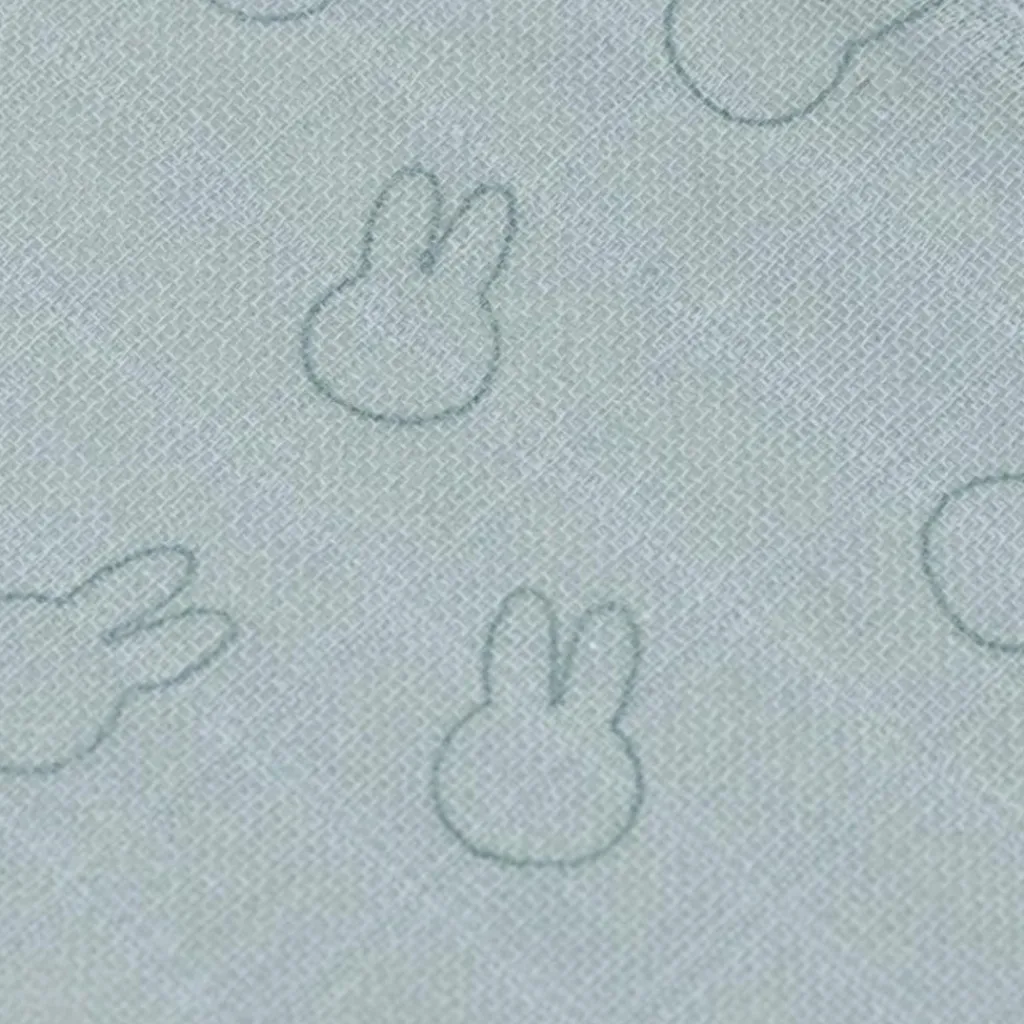 Hot Lot de 3 langes en coton Miffy Silhouettes Sea Green (70 x 70 cm) Lange