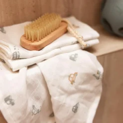 Jollein Lot de 3 langes en coton On the Go (70 x 70 cm)