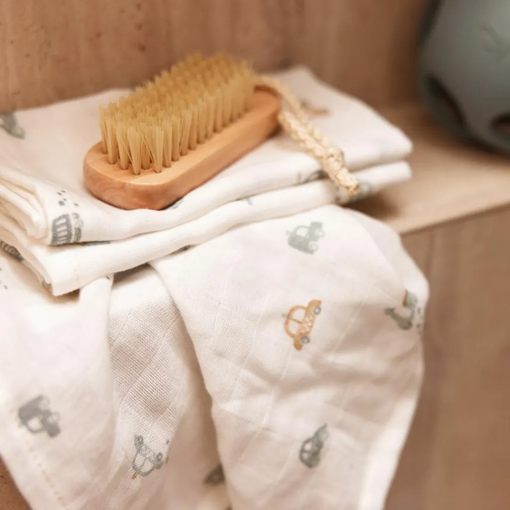 Jollein Lot de 3 langes en coton On the Go (70 x 70 cm)