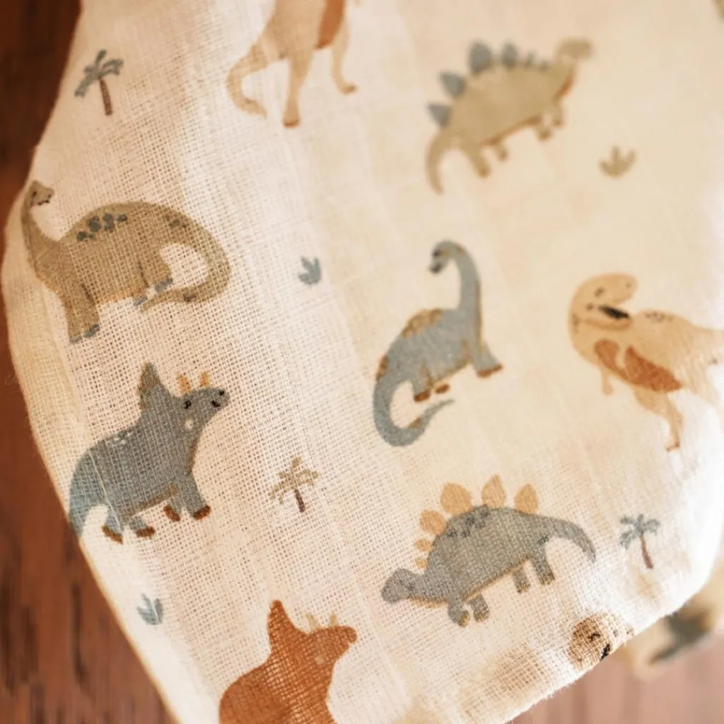 Jollein Lot de 3 langes en coton Roarsome (70 x 70 cm)