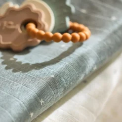 Jollein Lot de 3 langes en coton Twinkling Sea Green (70 x 70 cm)