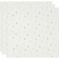 New Lot de 3 langes en gaze de coton Happy Miffy Nougat (70 x 70 cm) Lange