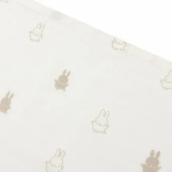 New Lot de 3 langes en gaze de coton Happy Miffy Nougat (70 x 70 cm) Lange