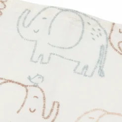 Jollein Lot de 3 langes en gaze de coton Elephant Tales (70 x 70 cm)