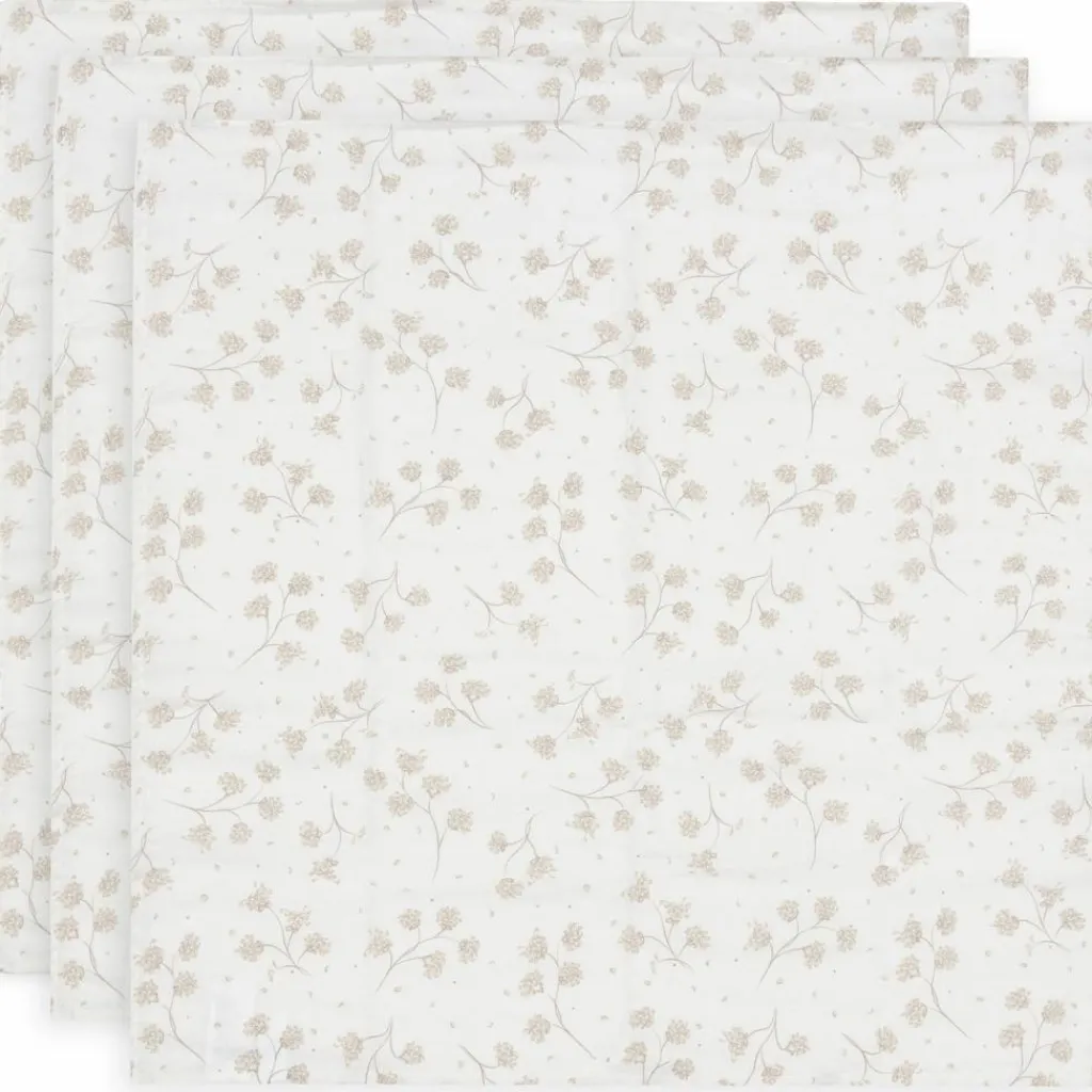 Discount Lot de 3 langes en gaze de coton Leafy Dreams (70 x 70 cm) Lange