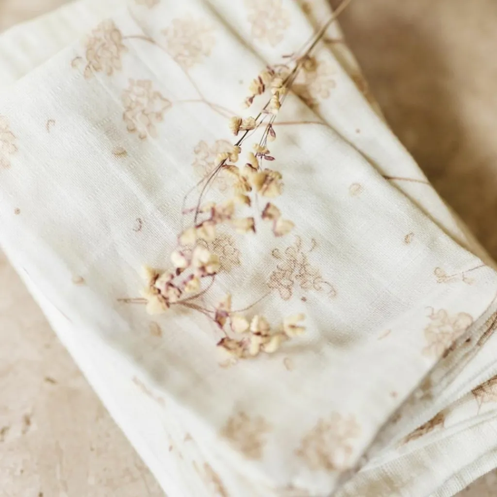 Discount Lot de 3 langes en gaze de coton Leafy Dreams (70 x 70 cm) Lange