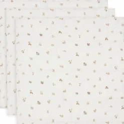 Jollein Lot de 3 langes en gaze de coton Animal Friends (70 x 70 cm)