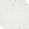 Jollein Lot de 3 langes en gaze de coton Happy Miffy Olive Green (70 x 70 cm)