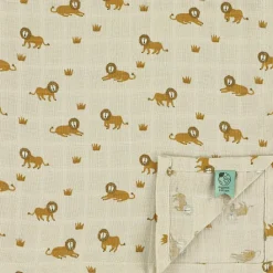 Trixie Lot de 3 langes en mousseline Lively Lion (55 x 55 cm)