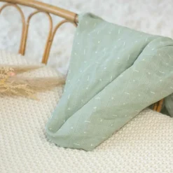 Online Lot de 3 langes en mousseline Grafic Olive (70 x 70 cm) Lange