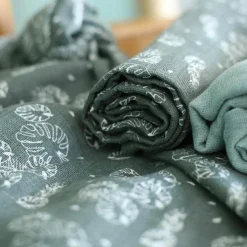 Best Lot de 3 langes en mousseline de coton Feuille (70 x 70 cm) Lange