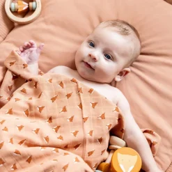 Trixie Lot de 3 langes en mousseline Fierce Fox (55 x 55 cm)