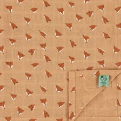 Trixie Lot de 3 langes en mousseline Fierce Fox (55 x 55 cm)